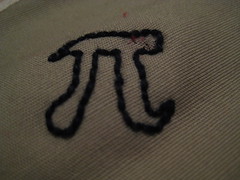 Pi embroidery