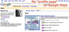My profile page on Google Maps