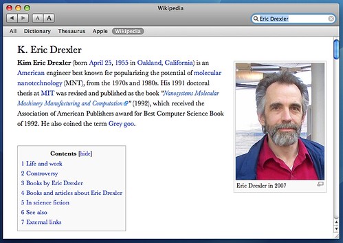Eric Drexler on Wikipedia - after