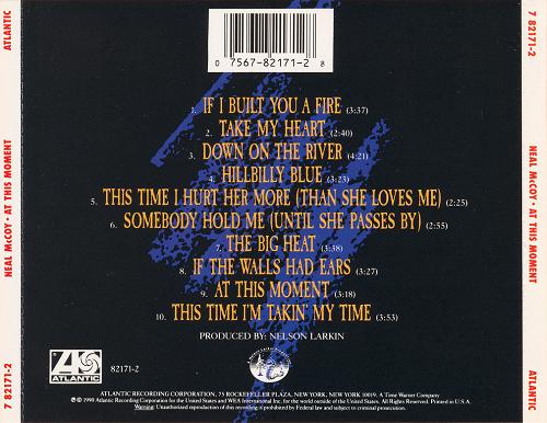 Neal McCoy - At This Moment (1991, debut) (rear)