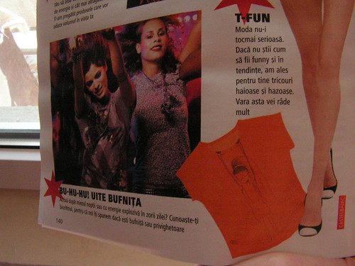 My t-shirt in  Bolero magazine baby steps to world domination at least!