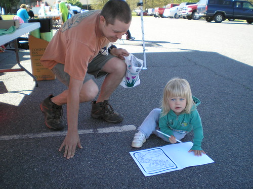 earth day coloring book. Is that a Recycle Guys coloring book I see? Albemarle Earth Day festivities 2009