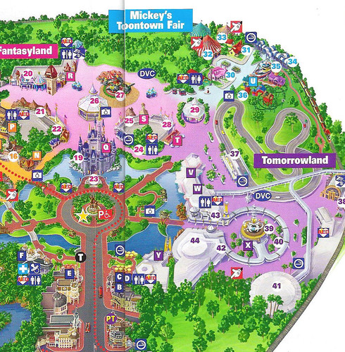 Map Of Disney World Magic Kingdom United States Map