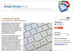 Google reader blog