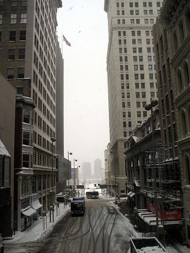 downtown snow