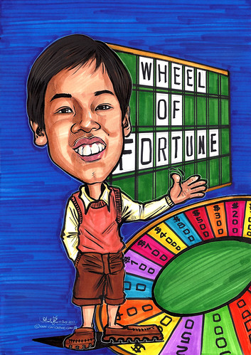 Wheel of Fortune caricature