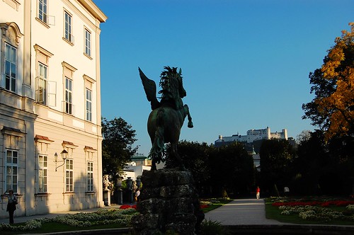 Pegasus statue in Mirabell Gardens