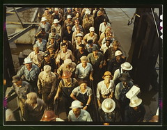 Workers leaving Pennsylvania shipyards, Beaumont, Texas (LOC)