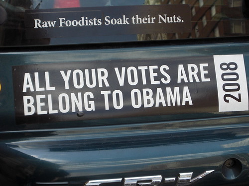 obama bumper stickers funny. Bumper Sticker: All your