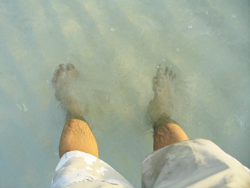 Boracay - my feet on the beach