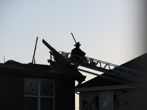 fireman on the roof