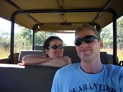 Steph and Niels on safari