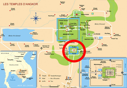 Carte Angkor angkor vat