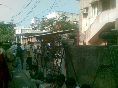 Video cameras on vigil, expecting Karunanidhi