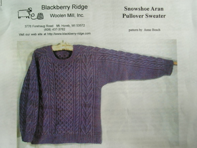 Snowshoe Aran Pullover Sweater