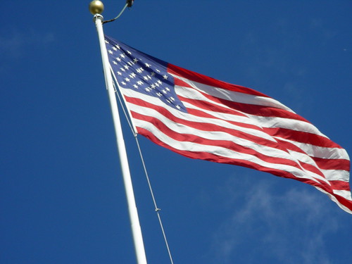American Flag at Robert E. Lee's House