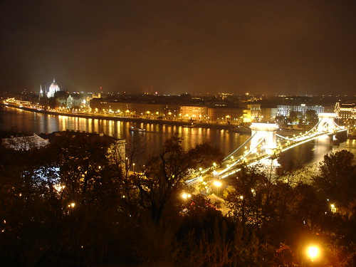 Budapest. Night view from Castle (Buda)
