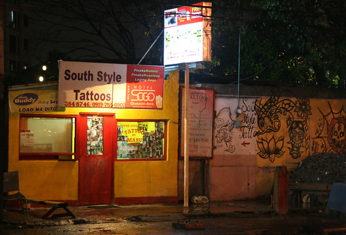 south side tattoos, near Timog, Quezon City, Jan. 2008