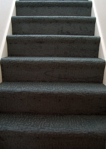 I prefer carpeted stairs.