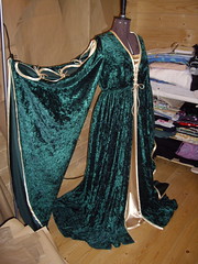 Rhona's green velvet dress