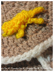 Crochet Pancake closeup