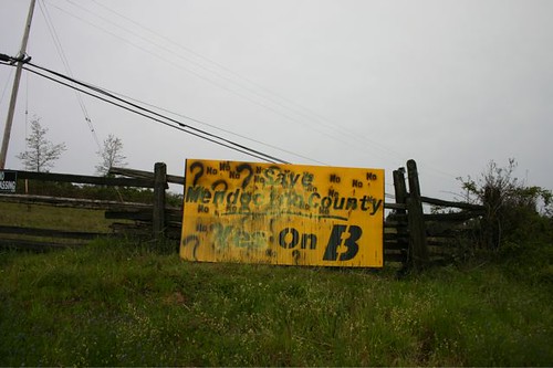 Over 125 Yes on Mendocino County Measure B signs stolen or vandalized