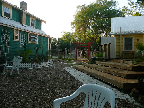 zen hostel backyard