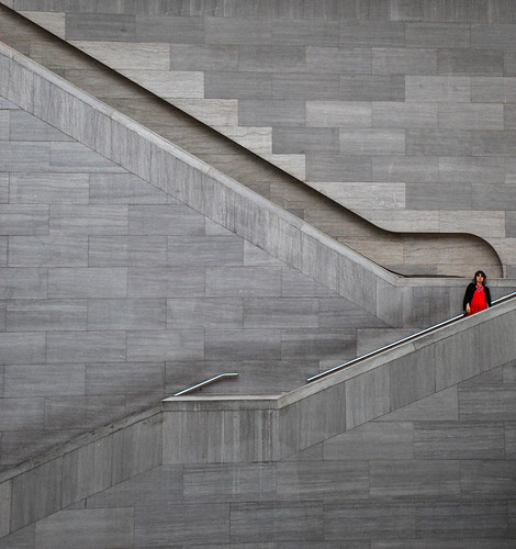 Stairs #4 (Red Lady) by andertho