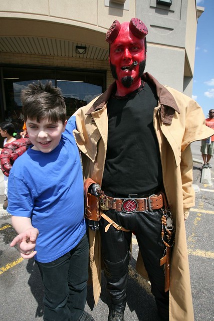 my boy with Hellboy