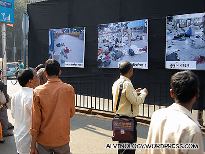 Signs of 26/11 was everywhere that day - seen here are some grisly pictures of the attack