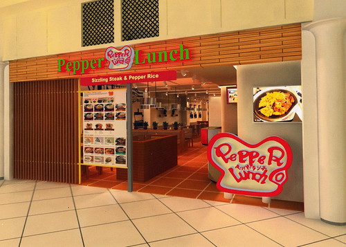 Pepper Lunch store design at Rockwell