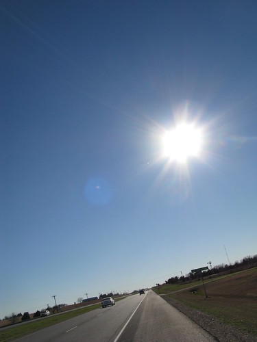 Hot afternoon sun near Burton, Texas, USA