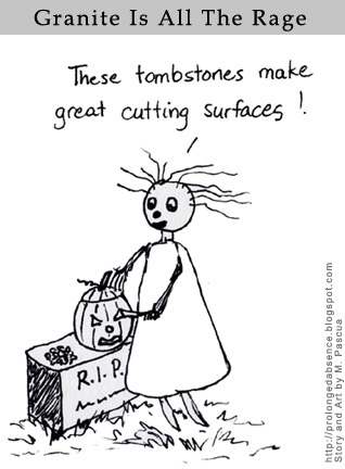 Tombstones make great cutting surfaces!