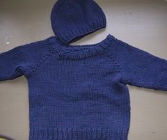 baby hat and sweater for new nephew