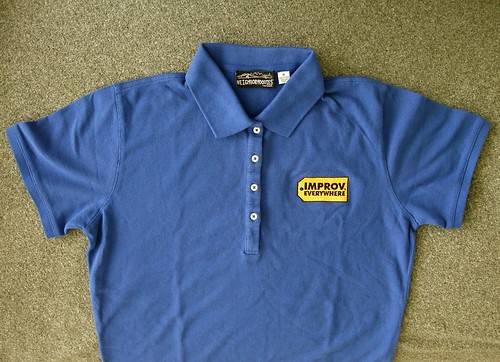 Improv Everywhere Best Buy Blue Polo Shirt