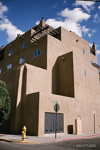 Adobe Style Building in Santa Fe