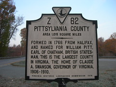 Pittsylvania County Historic Marker