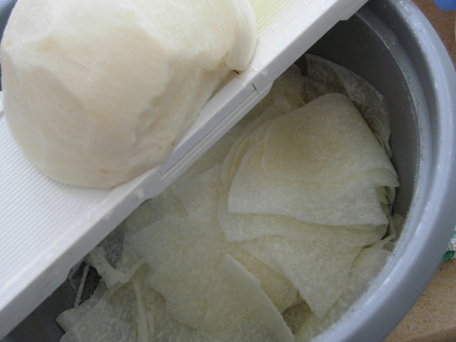 sliced turnip