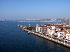 View from top of Vizcaya Transporter Bridge