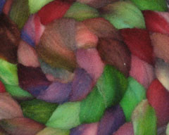 Skating Party Carded Rambouillet Roving -- 4 oz (Spiffy Knits)