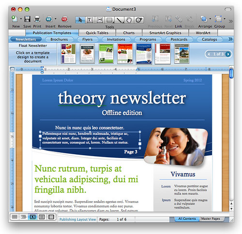 newsletter templates for mac. Office 2008 for Mac: