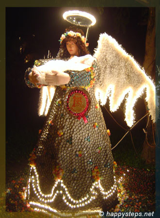 Christmas angel (1st prize) at the Silay plaza