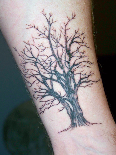 dead tree tattoo. Tree tattoo