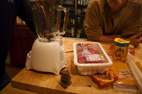 blender.  And meat.