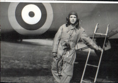 John George Pickard beside Hampden aircraft