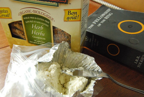 Boursin cheese and crackers
