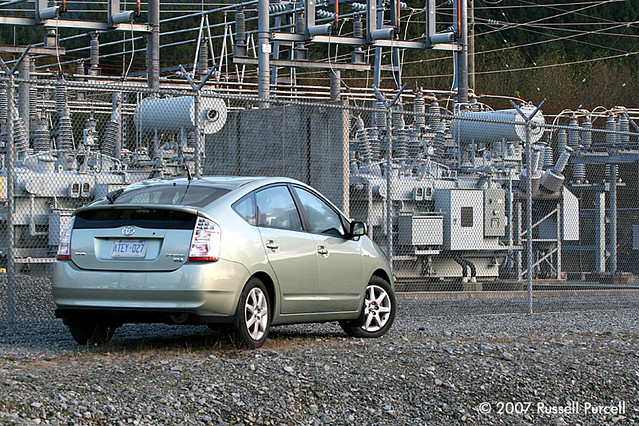 auto green car electric japan energy power small electricity mission hybrid hatchback ©2007russellpurcell 2008toyotaprius ©russellpurcell russpurcell russellpurcell