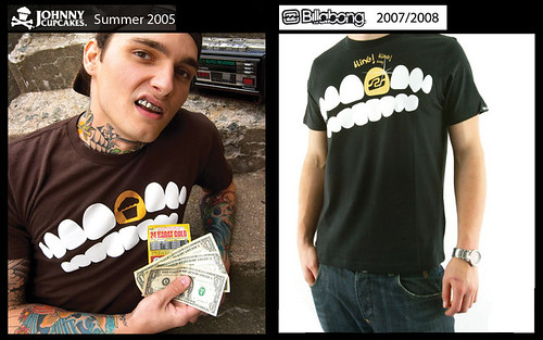 johnny cupcakes design ripped off by billabong