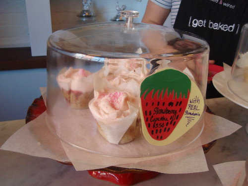 Strawberry cupcakes from Baked & Wired