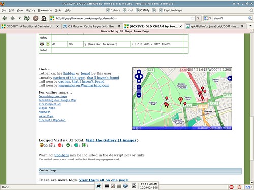 OpenStreetMap in Geocaching